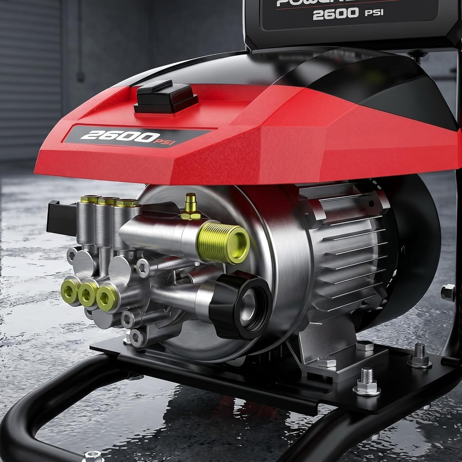 Powersmart 3000 PSI Max Electric Pressure Washer-1.2 GPM Brushless Motor Power W