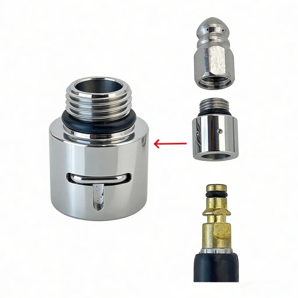 High Pressure Wash Drain Clean Nozzle Adaptor G1/4 Thread for KARCHER K/ LAVOR/