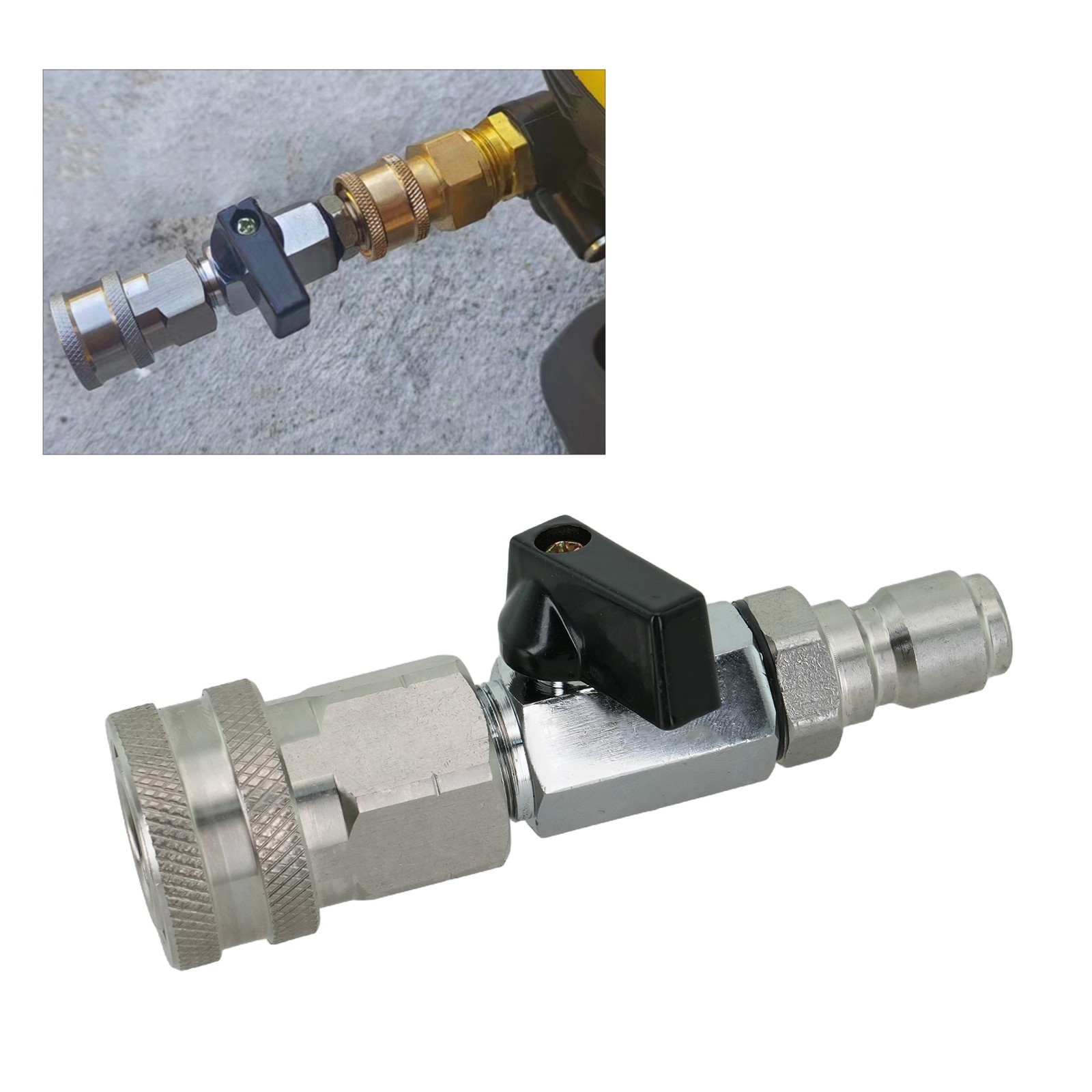 Compact and Efficient 38in High Pressure Washer Ball Valve Adapter Kit
