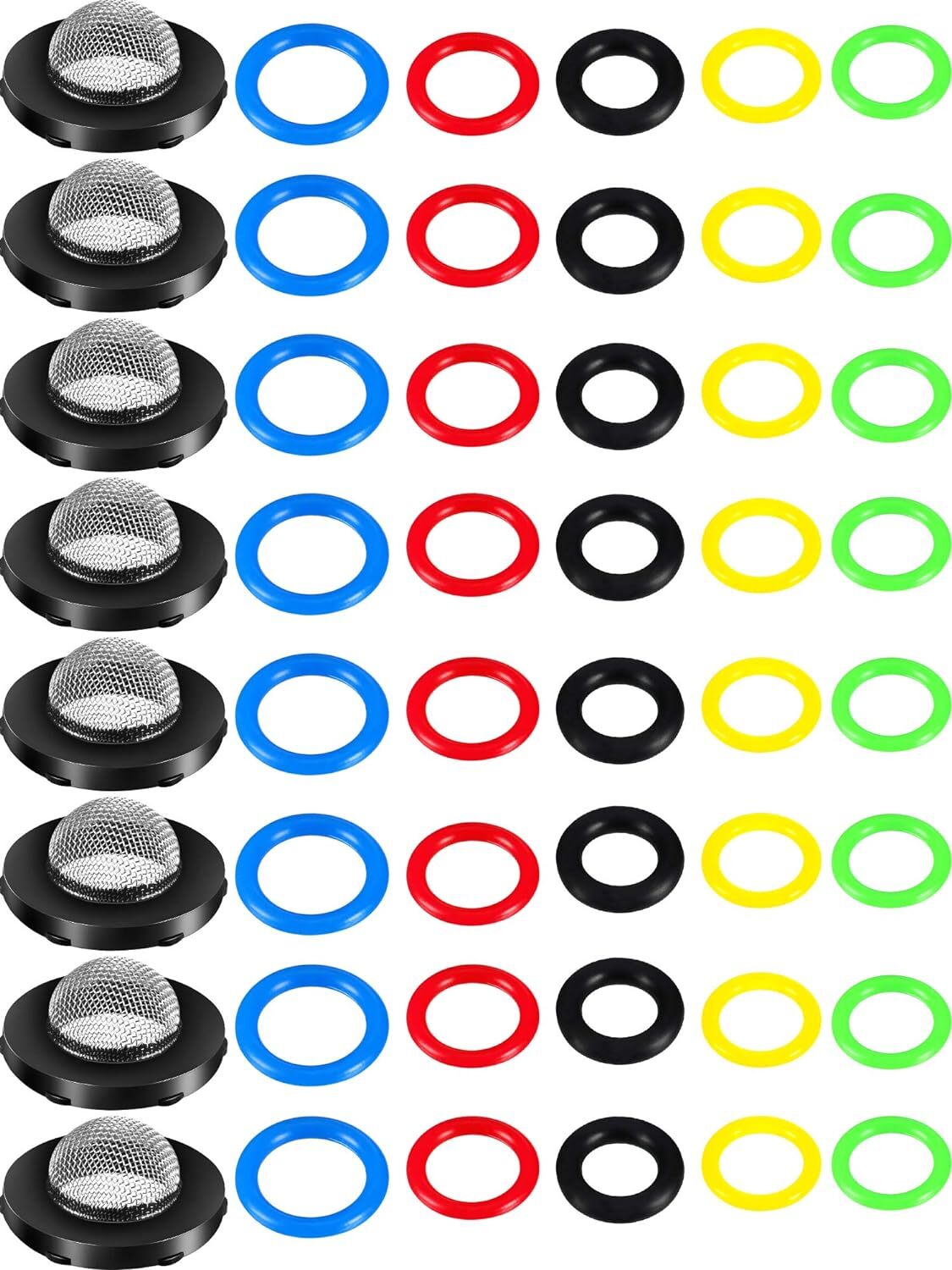 48Pc Pressure Washer Sealing O-Ring Power Pressure Washer Kit Pump Hose Gun Ring