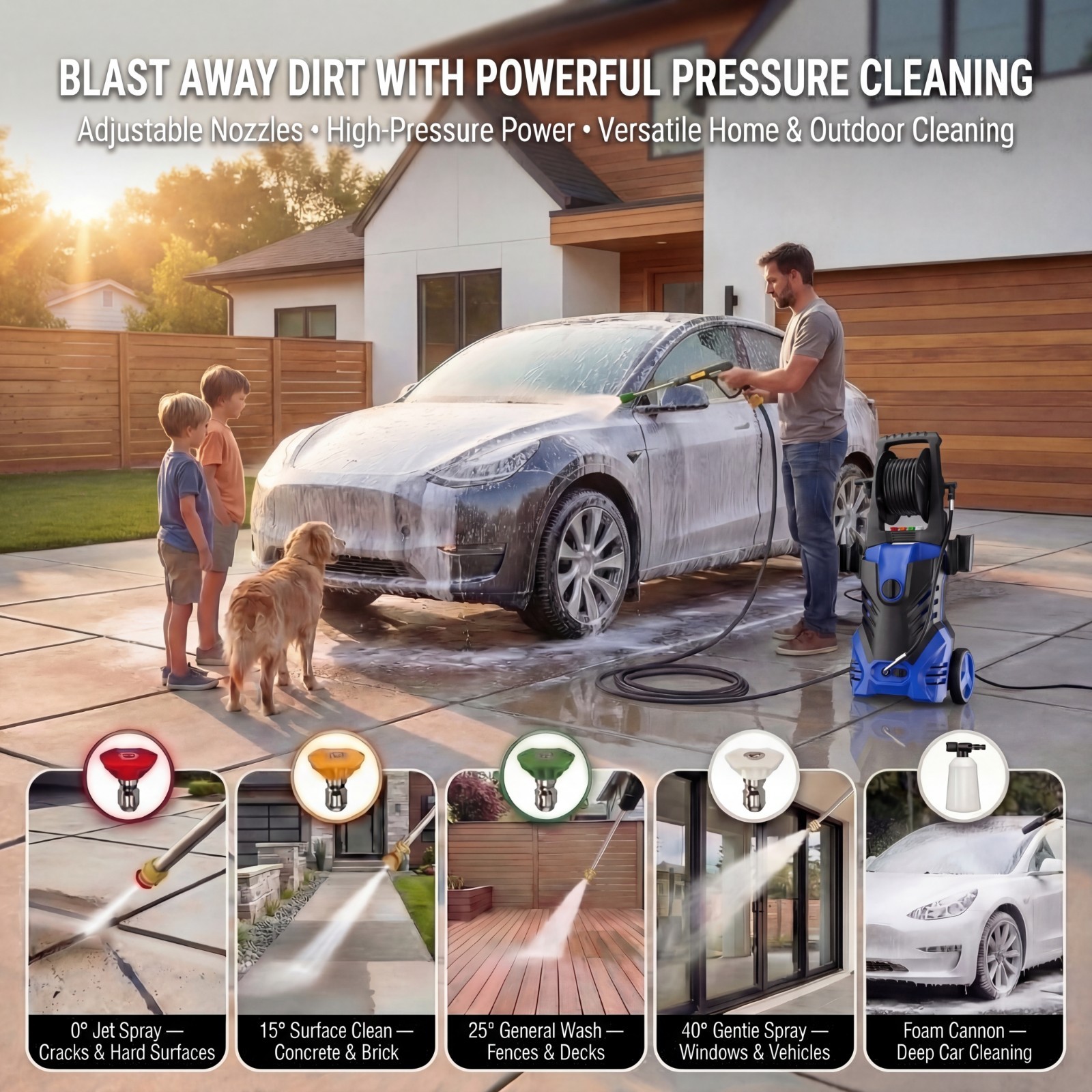 2025 Enhanced Electric Pressure Washer – 4500 PSI 3.2 GPM