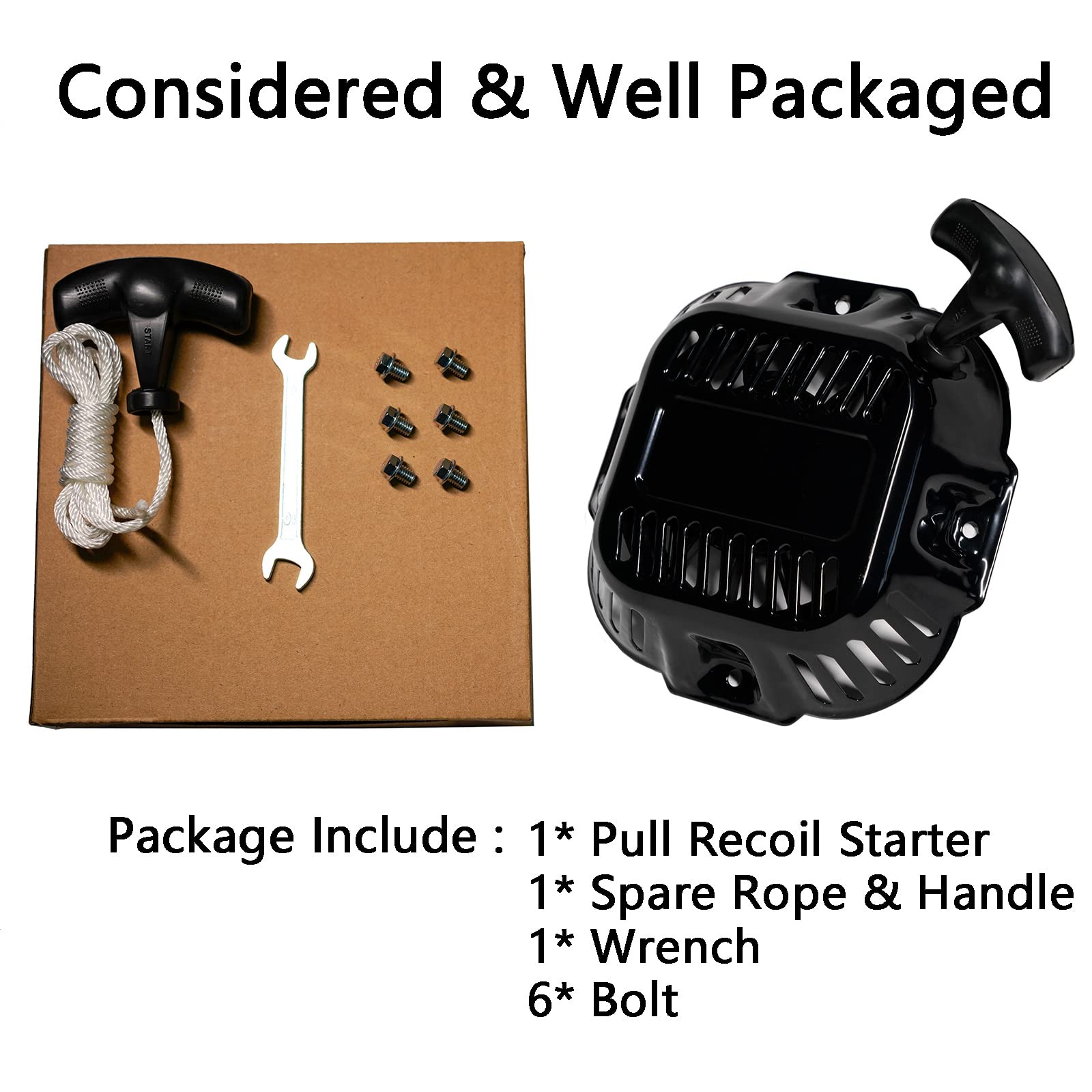 Pull Start Recoil Starter Assembly for Generac GP3600 GP3250 Generator, 196cc…