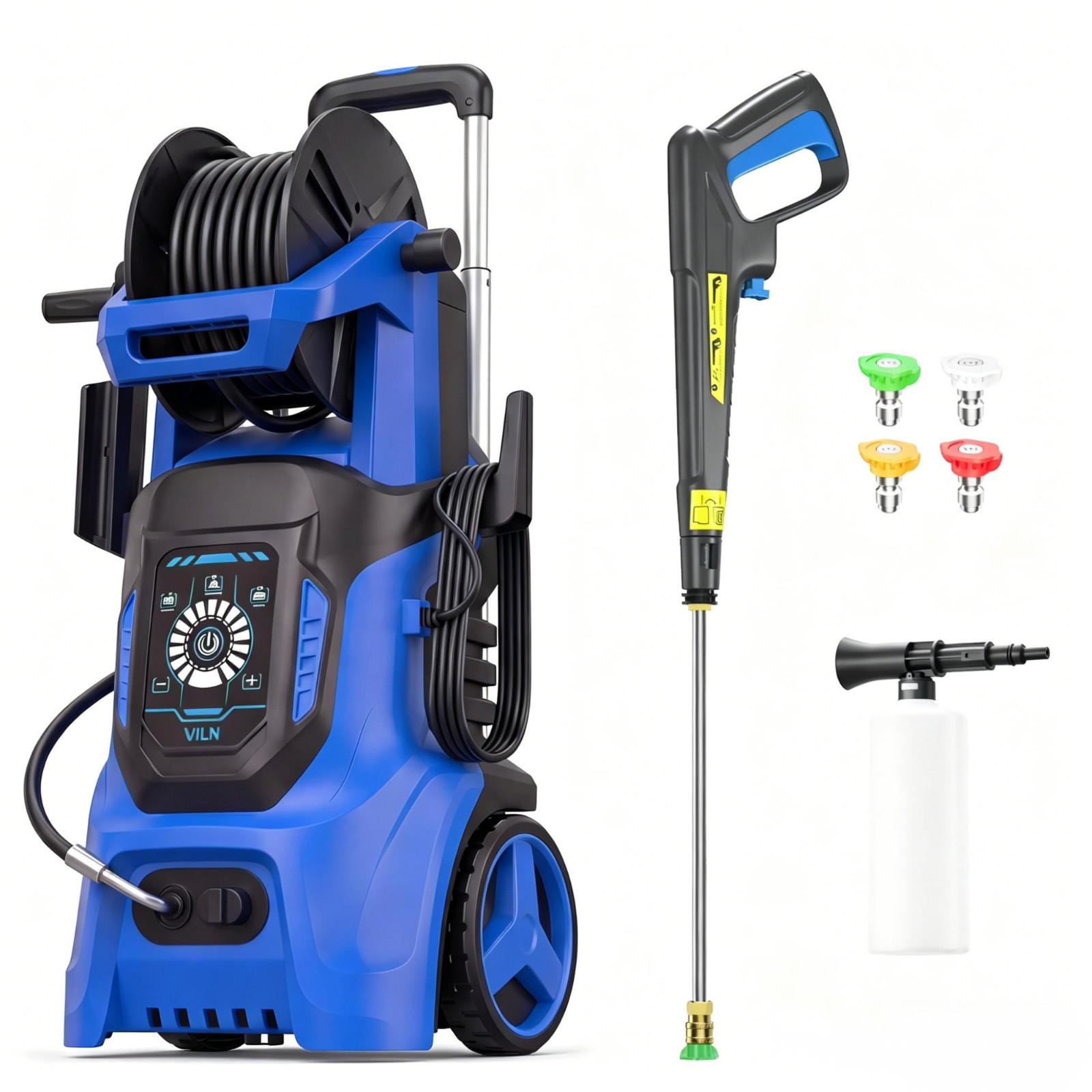 Pressure Washer 4500PSI-Max 3.8GPM with Adj-15-Level Touch Screen car,home,yard