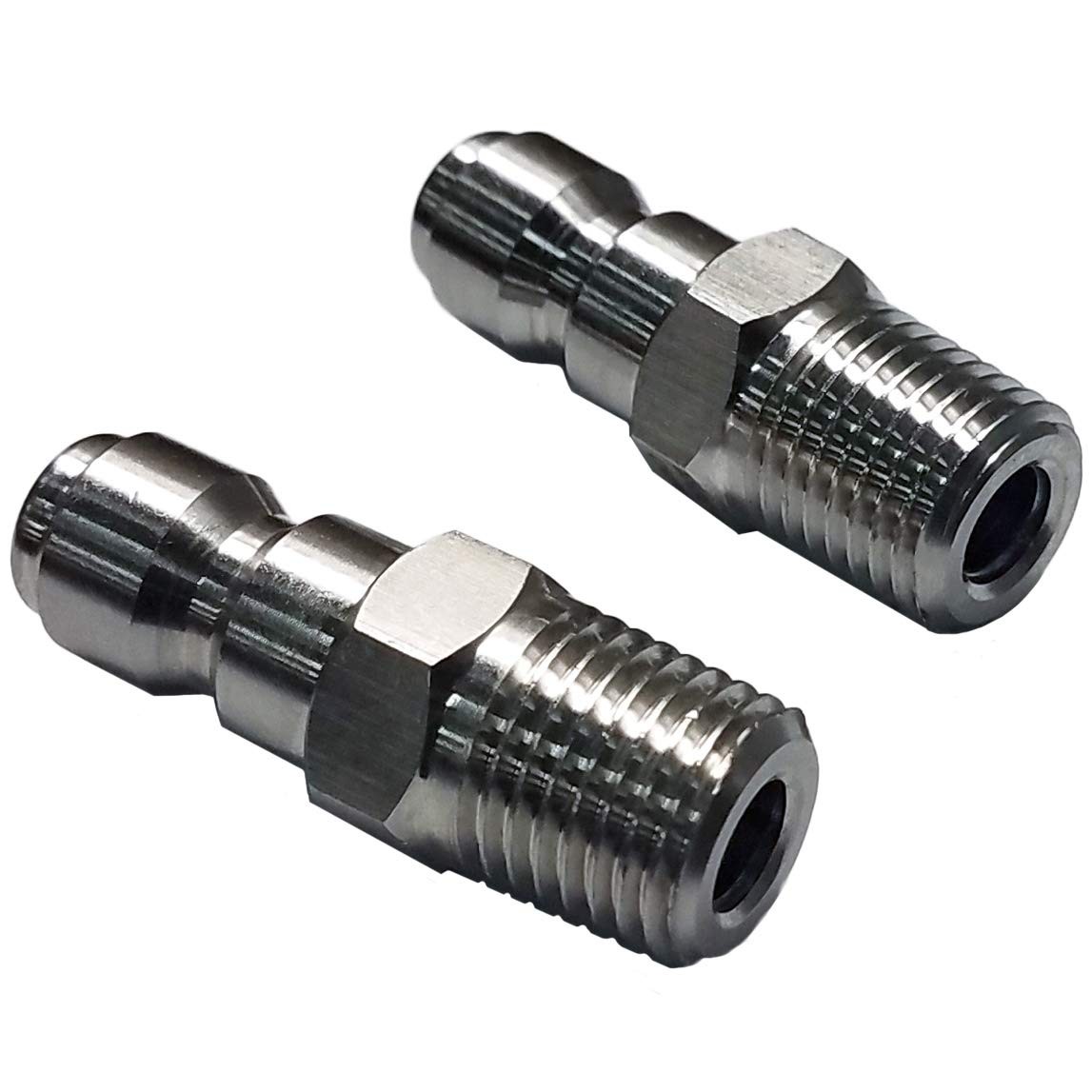 2 PCS UW11PW91A2 Pressure Washer 1/4Inch Male Quick Connect Plug 6000 PSI