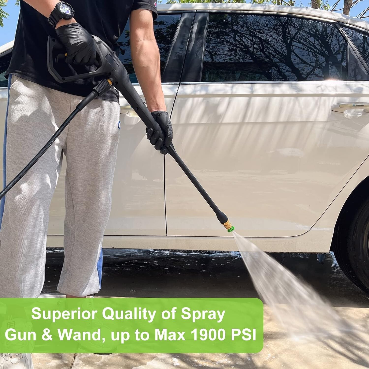 Versatile High-Pressure Spray Gun Wand Kit – Fits Most Electric Pressure Washers