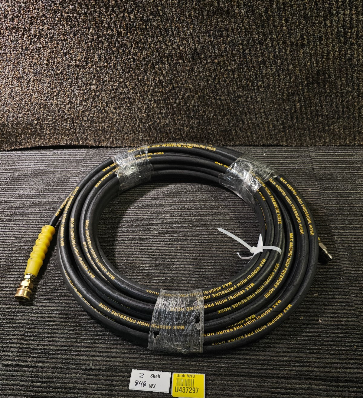 75FT 3/8″ Power Pressure Washer Hose 4800PSI Max 248°F Steel Wire Braid