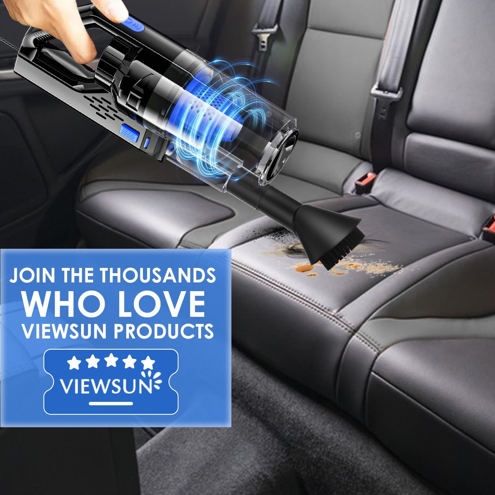Viewsun Car Cleaning Kit, Interior Detailing Kit with High 19 PCS, Blue