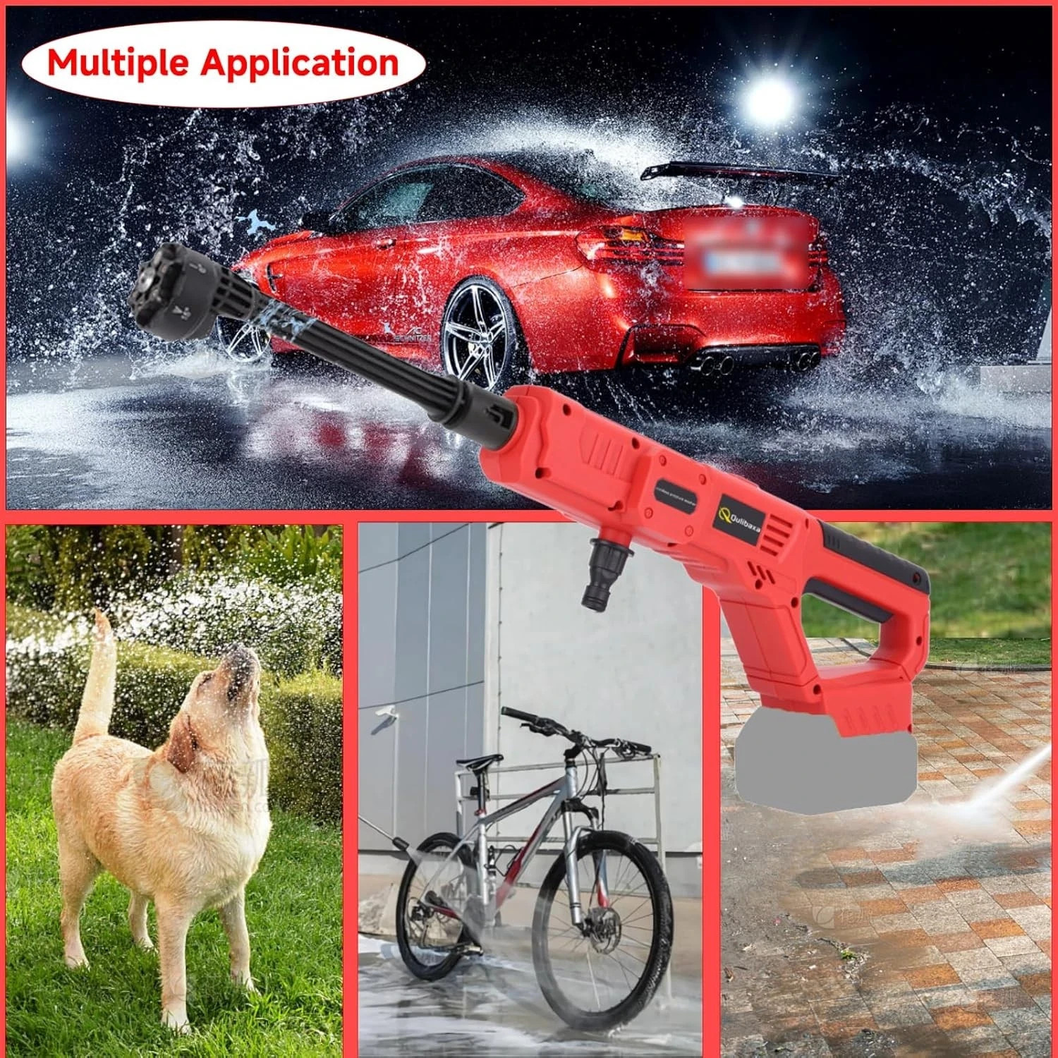 Cordless Pressure Washer for Milwaukee M18 Battery, 900 PSI Portable Power Wa..