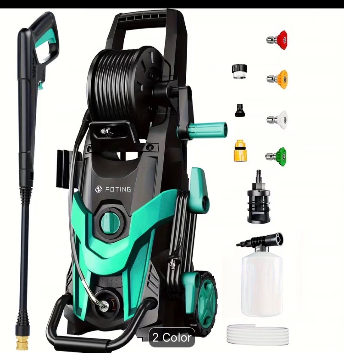 2026 Upgraded High-Pressure Washer, 4500 PSI 3.2 GPM with 4 Quick-Connect Nozzle