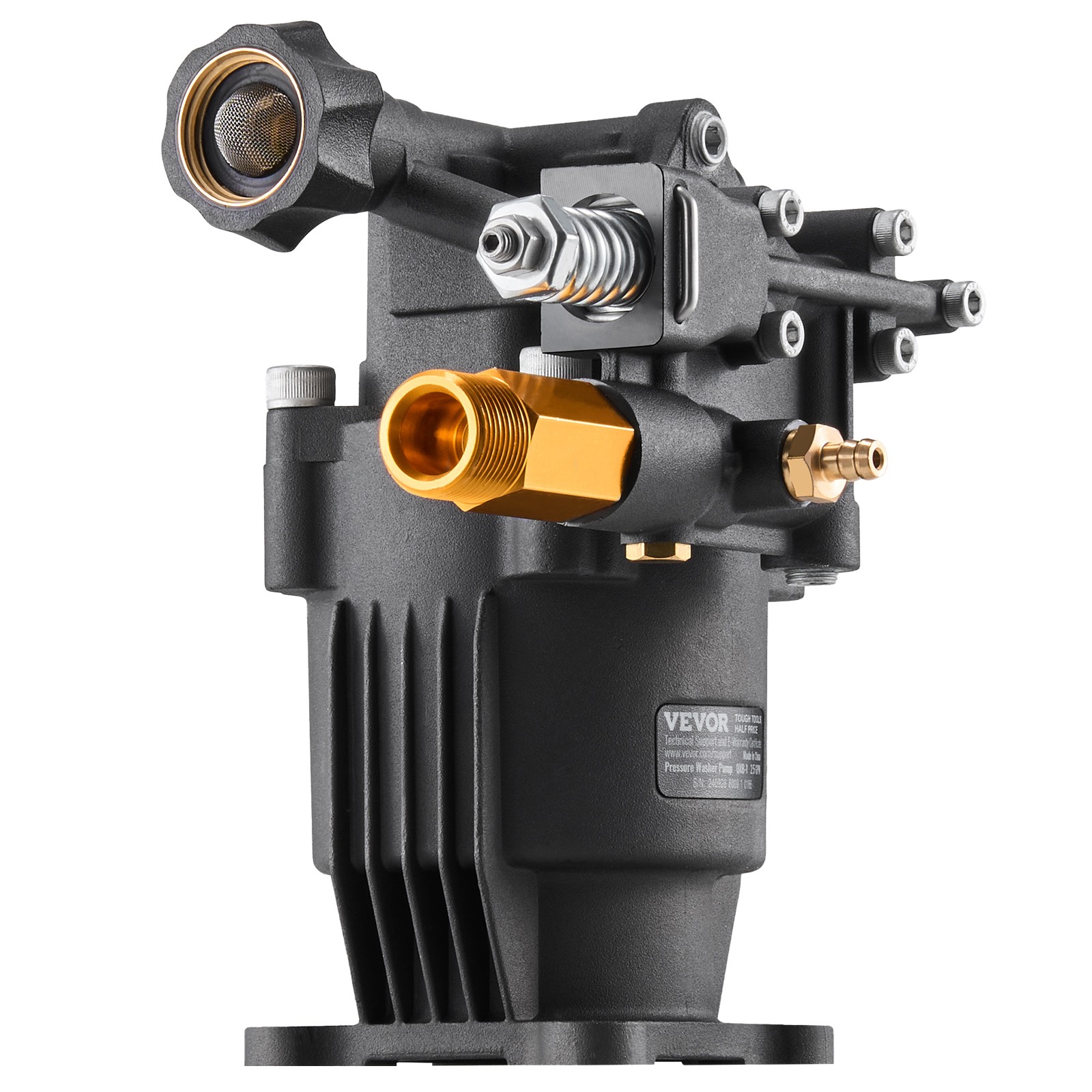 Pressure Washer Pump 3/4″ Shaft Horizontal 3500 PSI 2.5GPM with 5 Nozzles