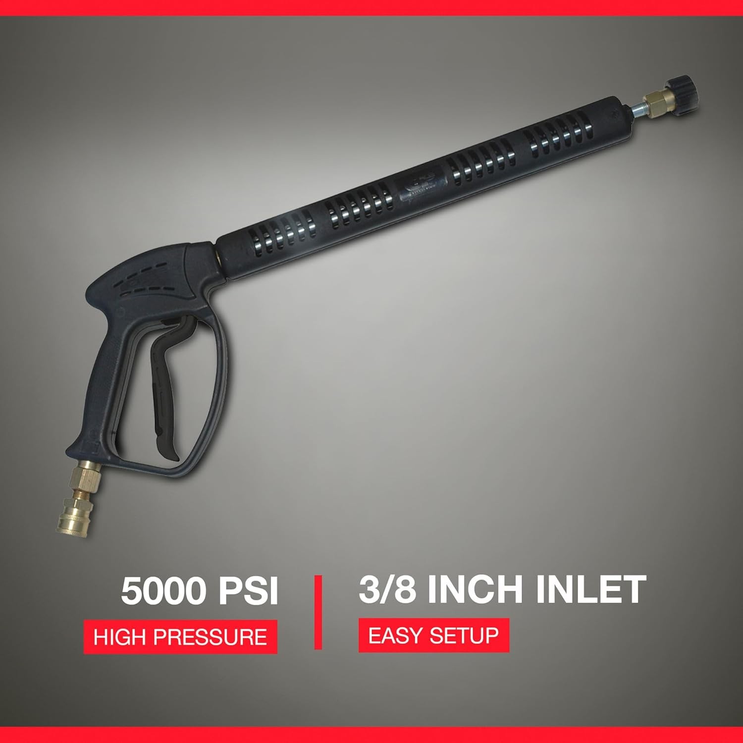 5000 PSI Pressure Washer Trigger Spray Gun/Lance Combo, 10.5 GPM, 22mm Outlet