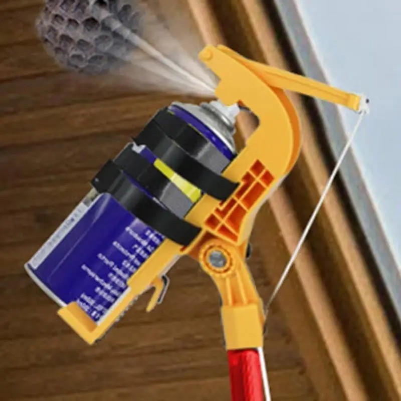 Spray Paint Can Holder Extender Adjustable Sprayer Extension Pole Adaptor Angle