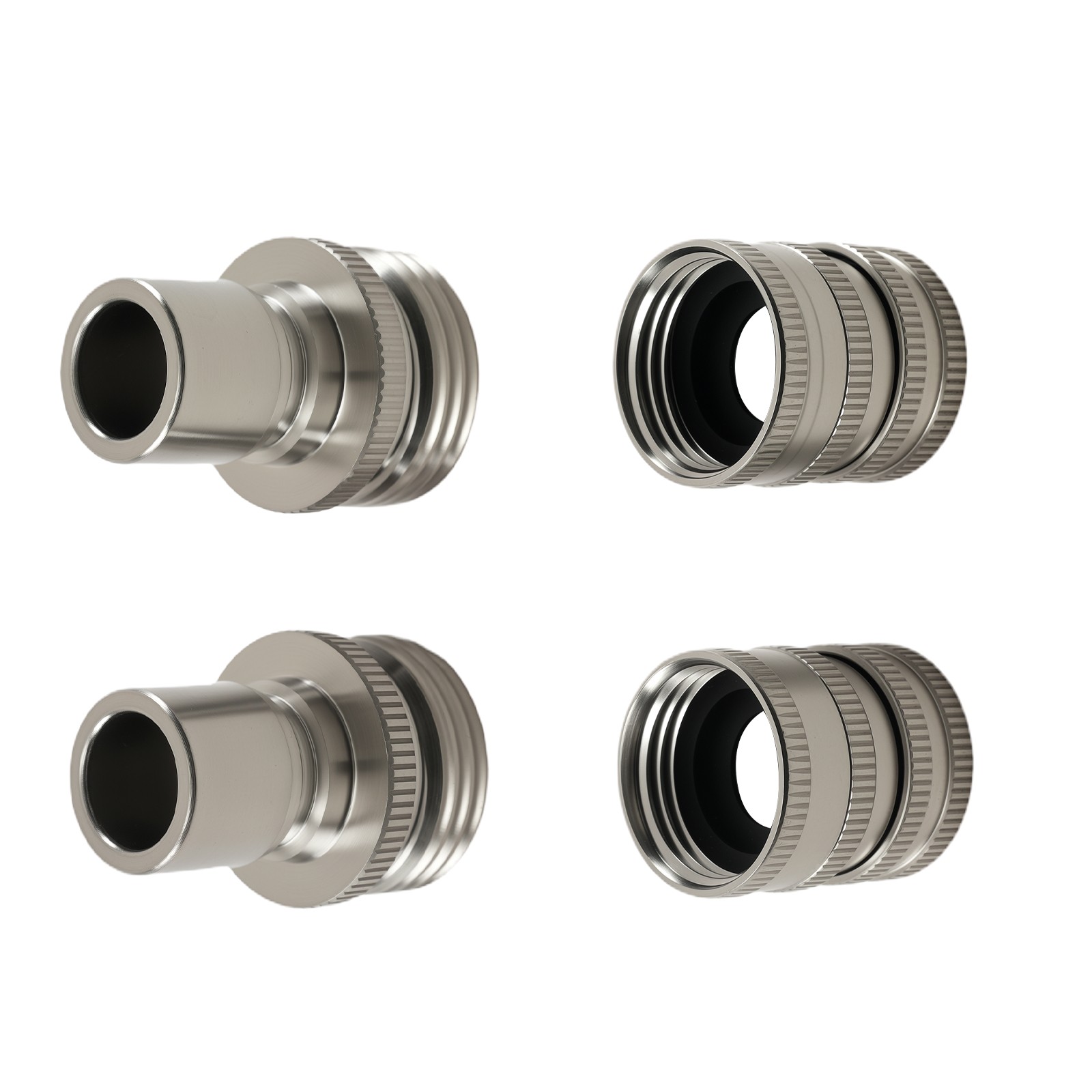 Garden Hose Quick Connect Adapter 3/4″ Pressure Washer Fitting Stainless 2 Sets