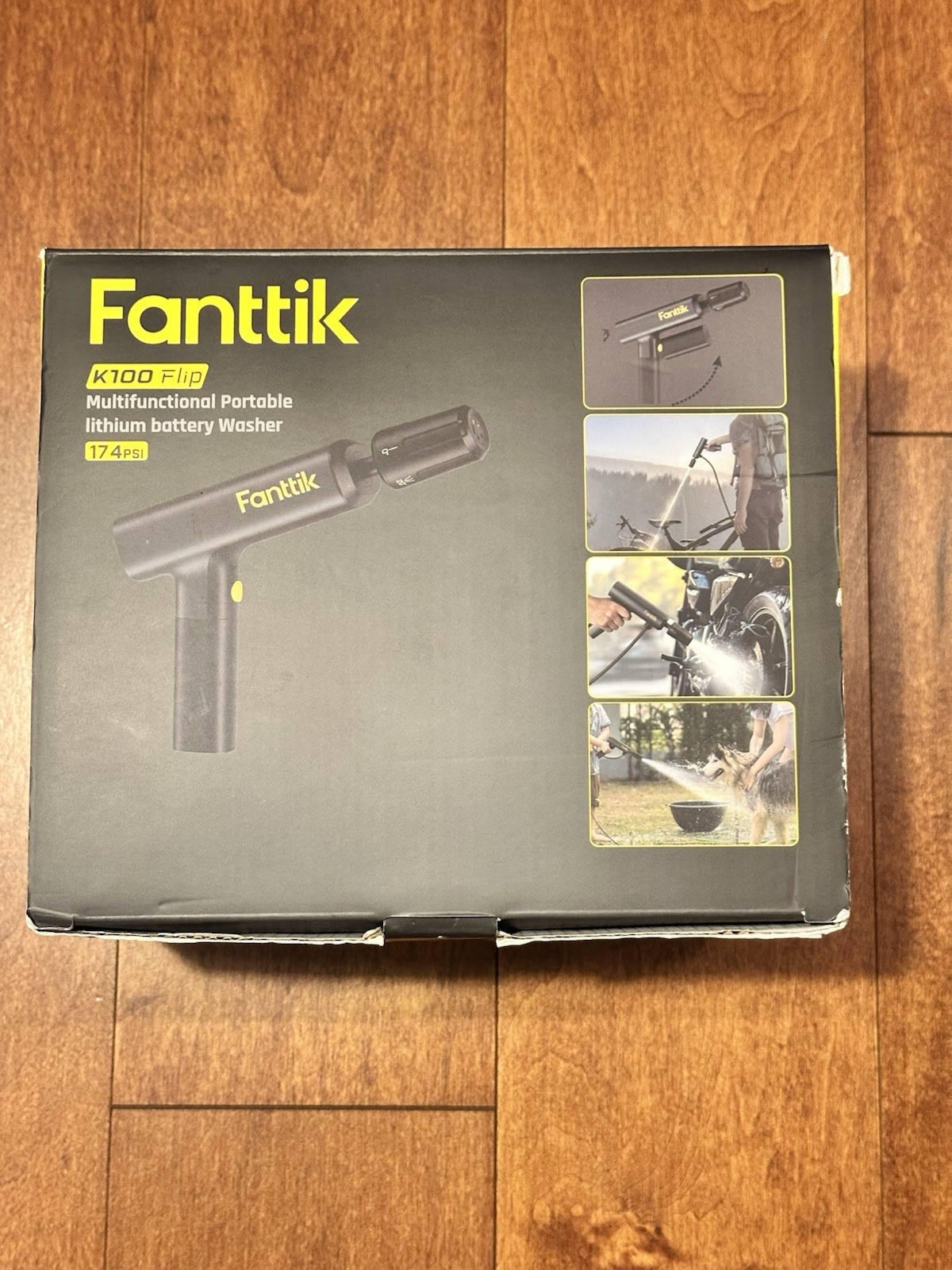 Fanttik K100 Portable Cordless Flip Sprayer, 5-in-1 Nozzle, 174 PSI