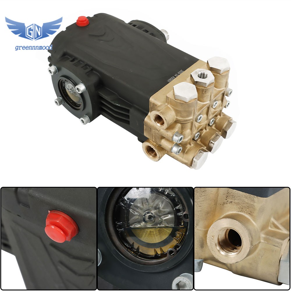 General Right Shaft 3500 PSI 5.6 GPM Pressure Washer Pump 4.5 HP Belt Drive Blue
