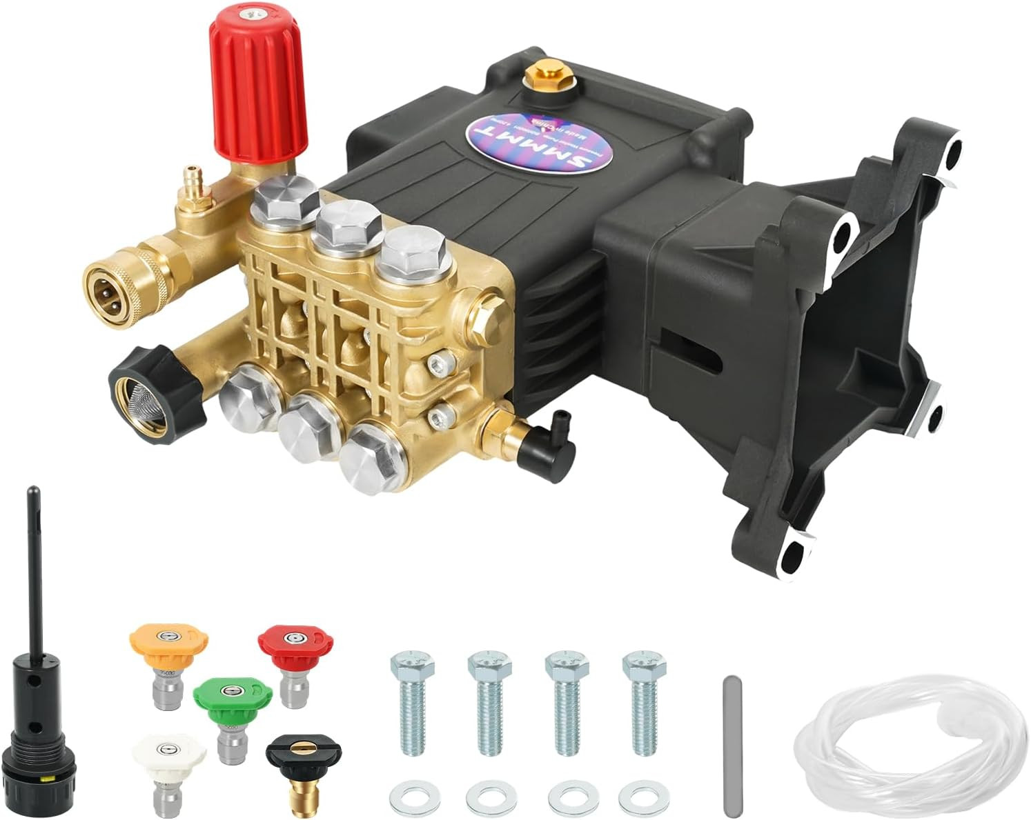 Pressure Washer Pump Max 4400 PSI 4 GPM, 1″ Shaft Horizontal Gas Power Washer Pu