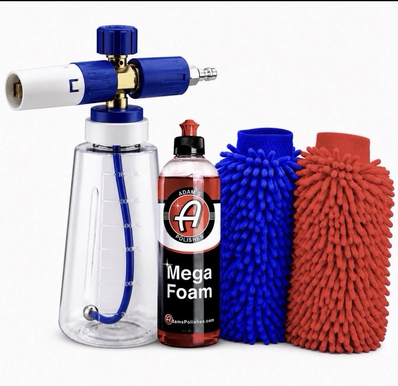 MJJC Like Foam Cannon Brass, MEGA Foam Gun 4500 Psi FULL KIT. Gun Color may vary