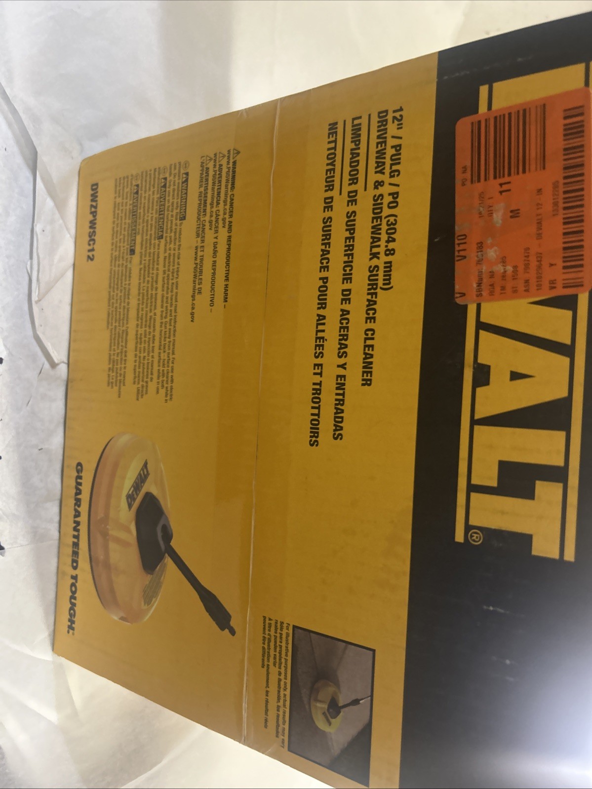 DEWALT 12 in. Rotating Surface Cleaner Pressure Washer Attachment (3000C710