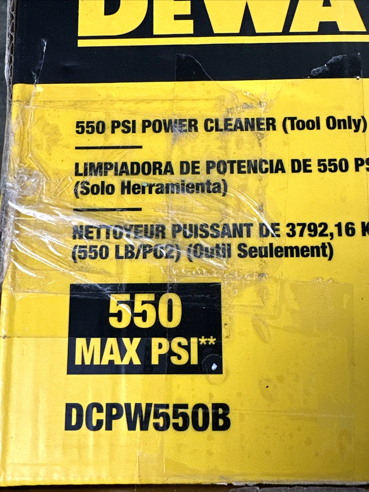 DEWALT DCPW550B 20V MAX Cordless 550-psi Pressure Washer Cleaner Kit Tool Only