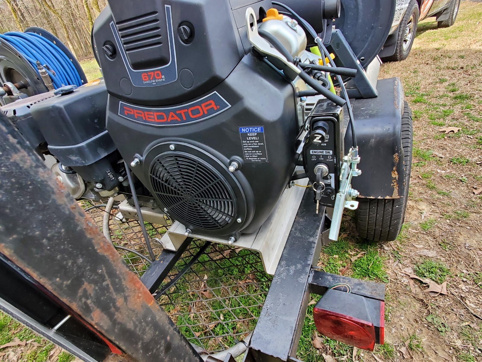 Pressure Washer Skid Plate Frame / Mounting Bracket , Aluminum Steel