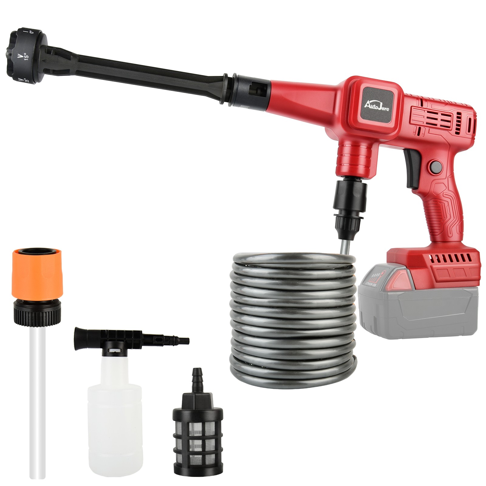 880PSI Cordless Pressure Washer for Milwaukee M18 Battery Portable Cleaner