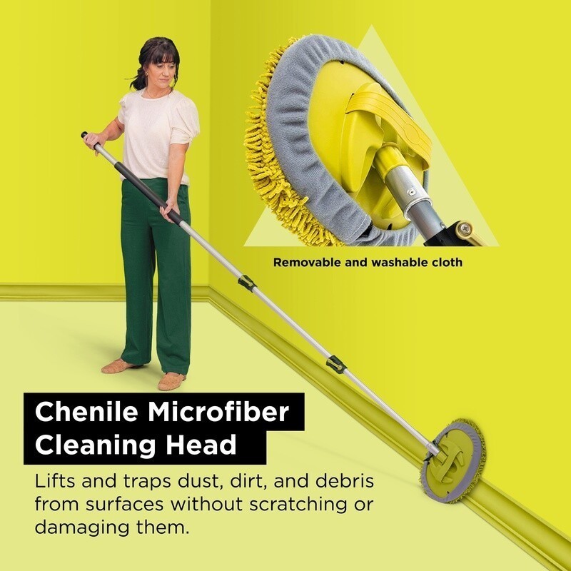 Gentle Surfaces Cleaning Kit Ultra Soft Scrub Brush Squeegee Multi Surface Use