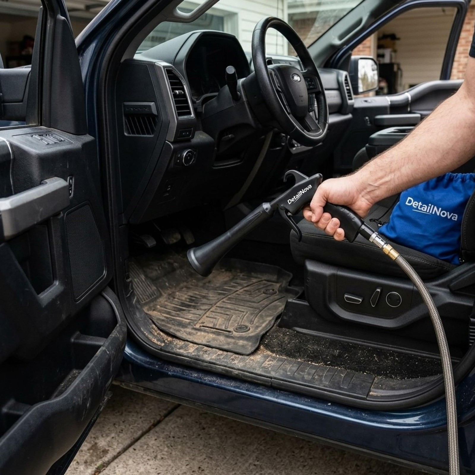 DetailNova Air Blow Gun for Car Detailing – Durable Tornado Black
