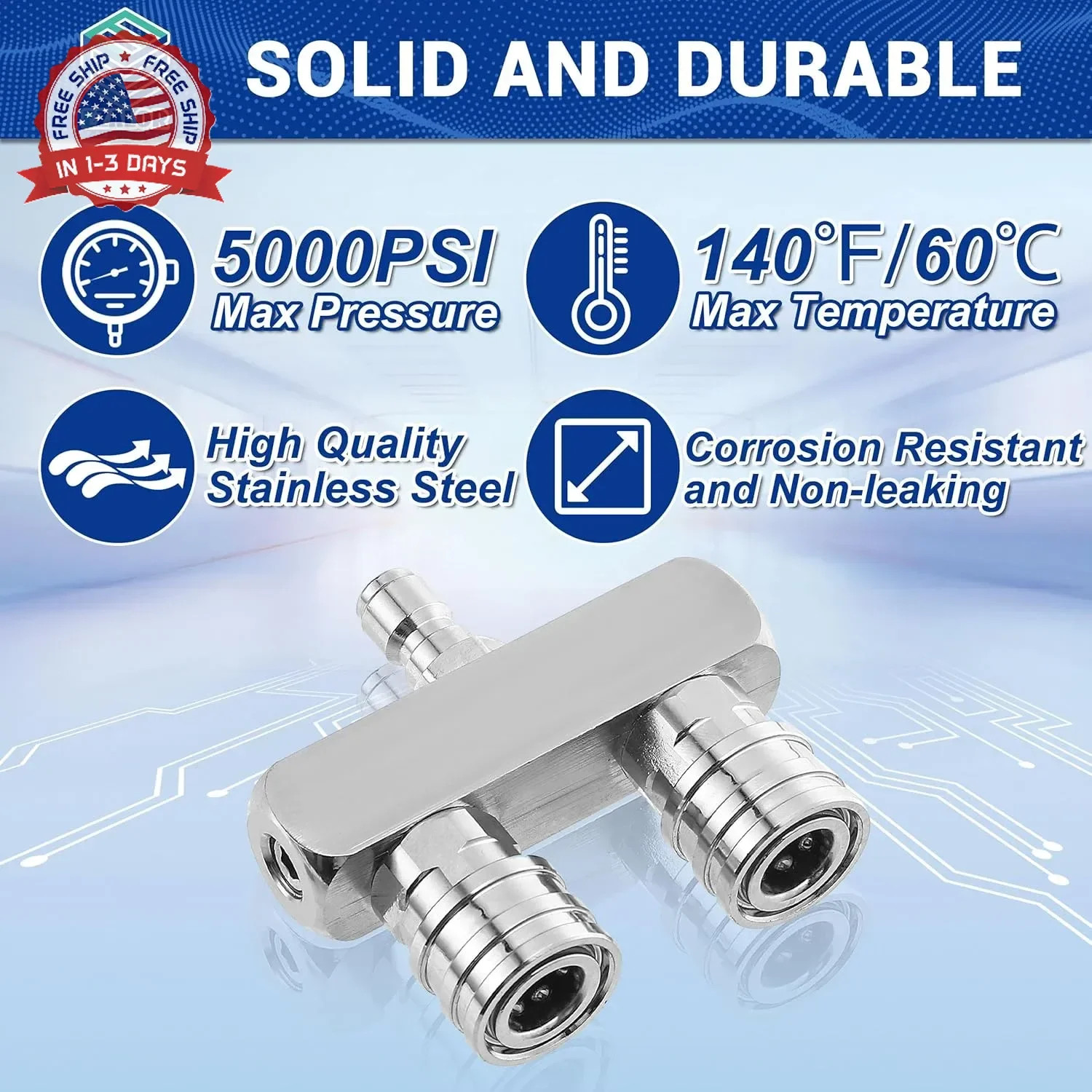 Pressure Washer Tips, 2-in-1 Power Washer Nozzle Tip, Dual Pressure Washer Nozzl