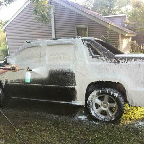 1/4″ Snow Foam Pressure Washer Gun Car Wash Soap Lance Cannon Spray Jet Bottle