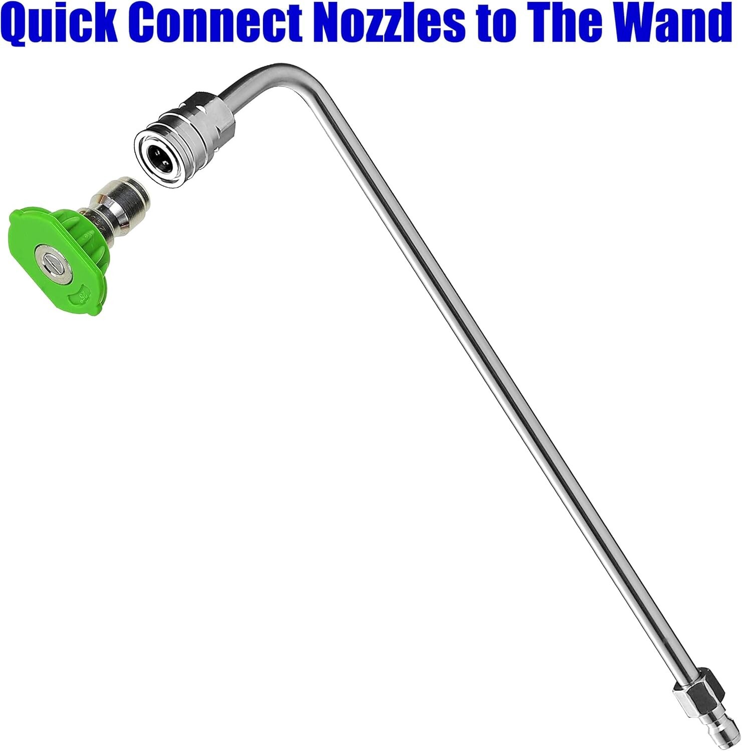 M MINGLE Pressure Washer Wand Extension, 90 Degree Curved Angled, Undercarriage