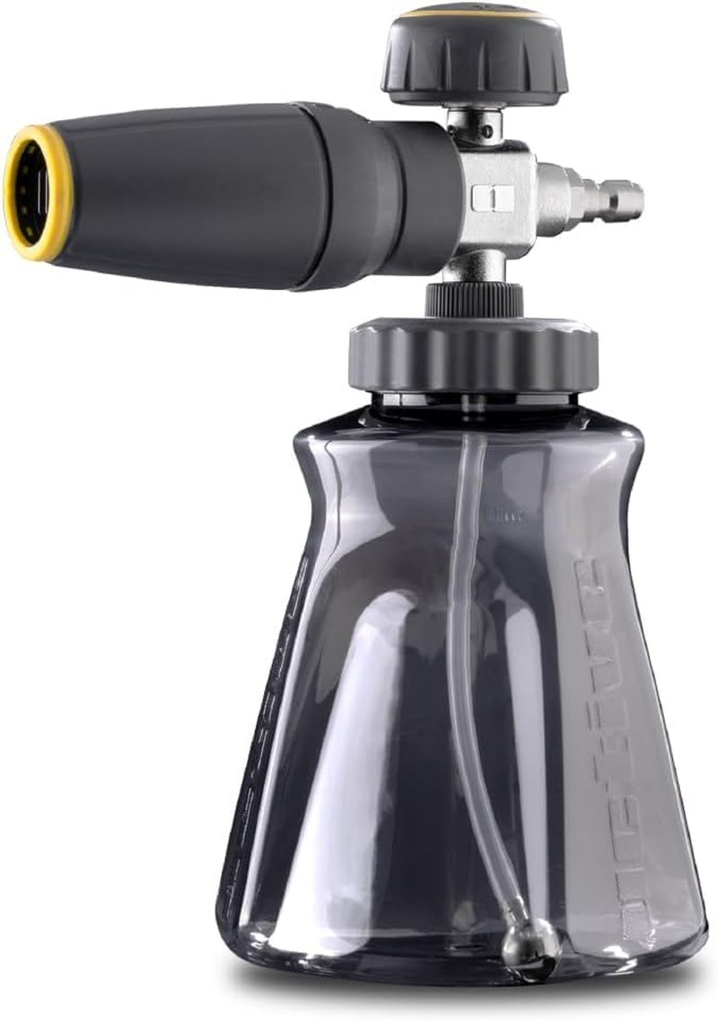 Active Foam Cannon with ¼ Inch Quick Connector for Electric and Gas Pressure Was