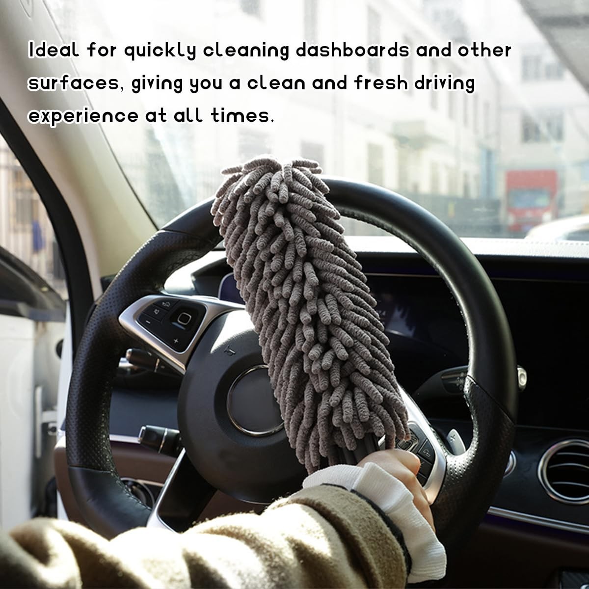 YTFRL Car Interior Duster, Scratch-Free Microfiber Dust Removal Tool with…