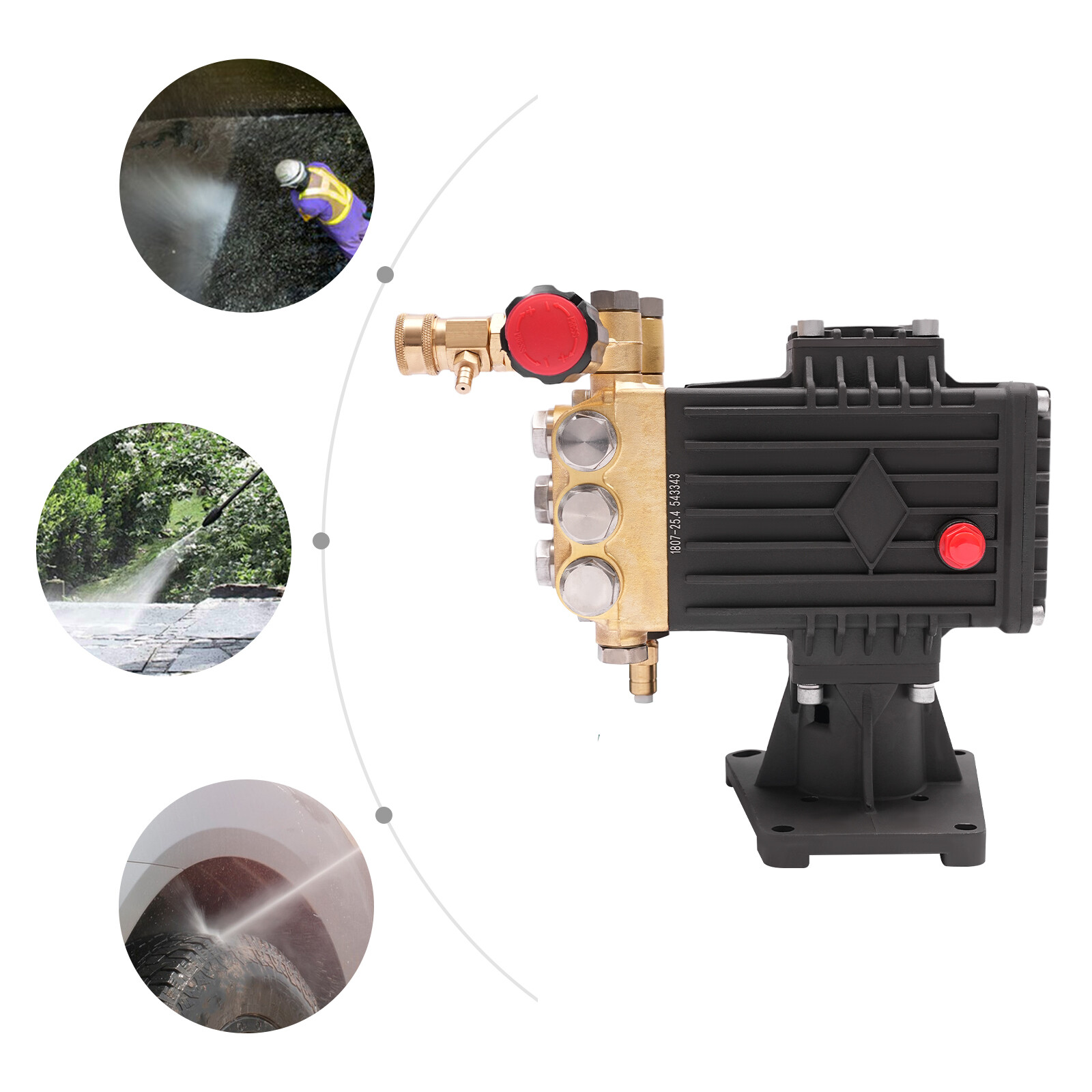 4000 PSI Pressure Washer Pump, 3/4″ Horizontal Shaft, 4 GPM, 3400 RPM, 13hp SALE