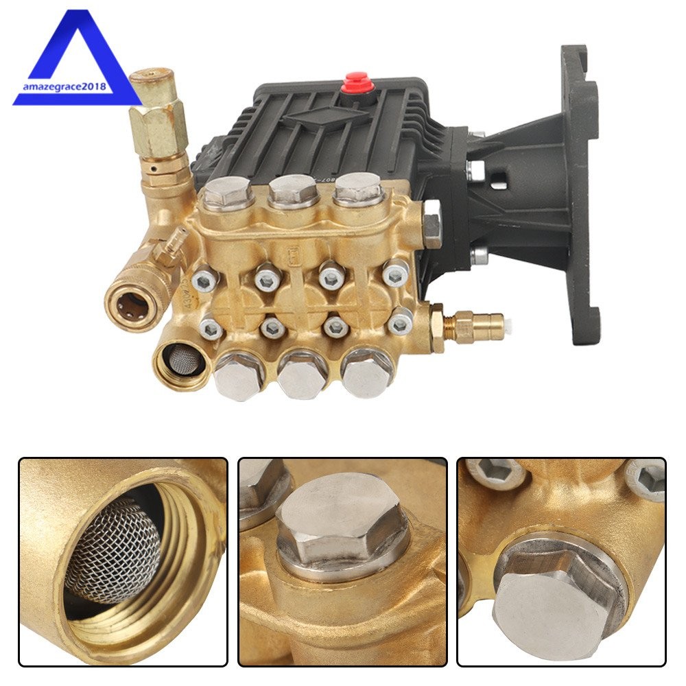 Pressure Washer Pump Power Washer Pump 4 GPM 4400 psi 1in Shaft Horizontal US