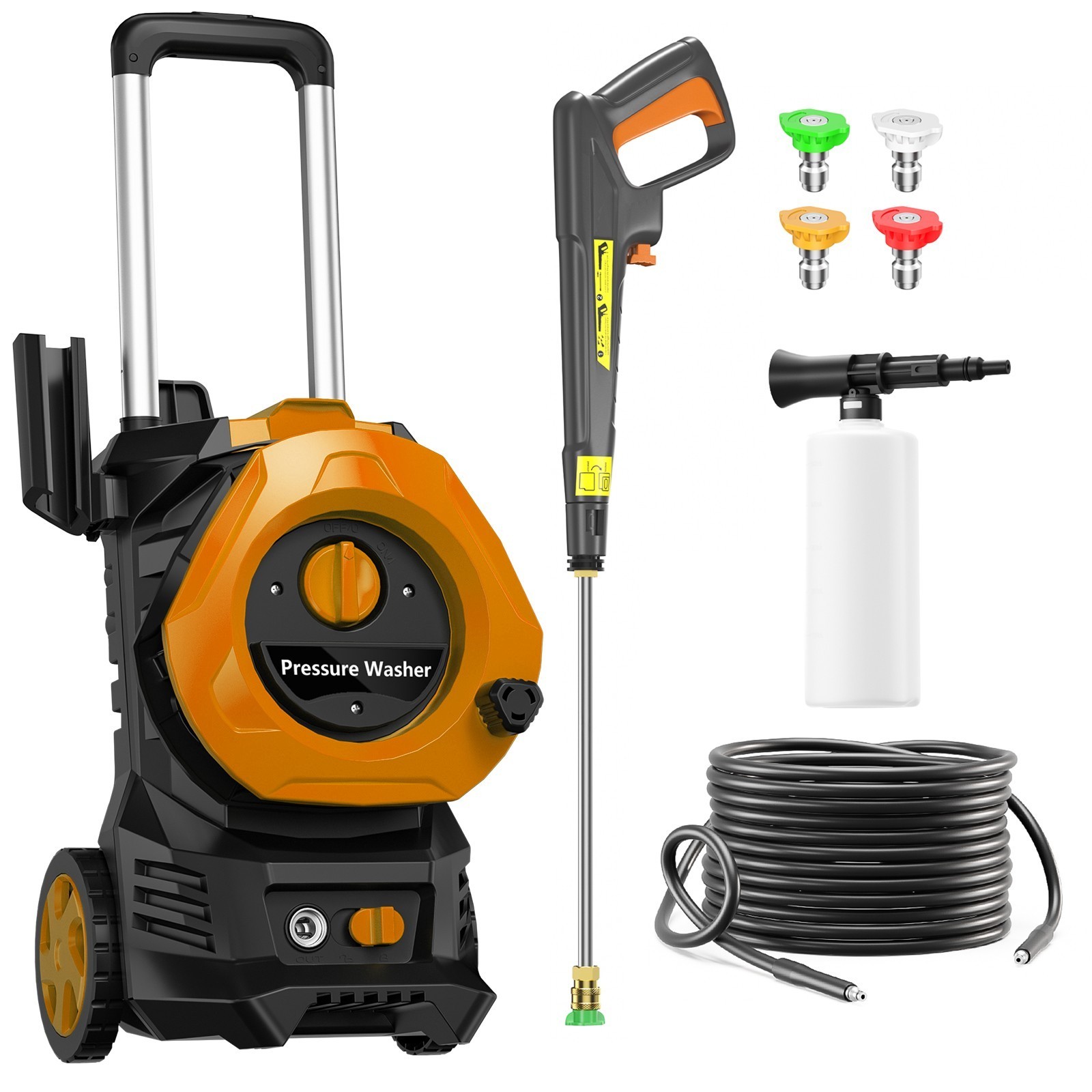 4200PSI 2.5GPM Electric Pressure Washer Portable Electric Power Cleaner Machine