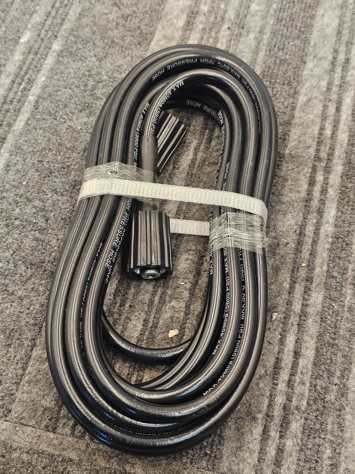 15FT Max 40Mpa 5800 PSI High Pressure Washer Extension Max 60C Black For Karcher
