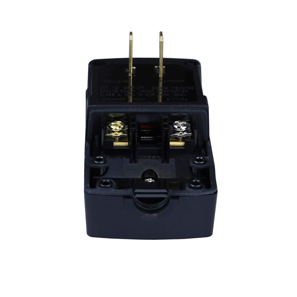 GFCI Replacement Plug Assembly 2 Prong Wires 15 Amp Waterproof Electrical Cor…