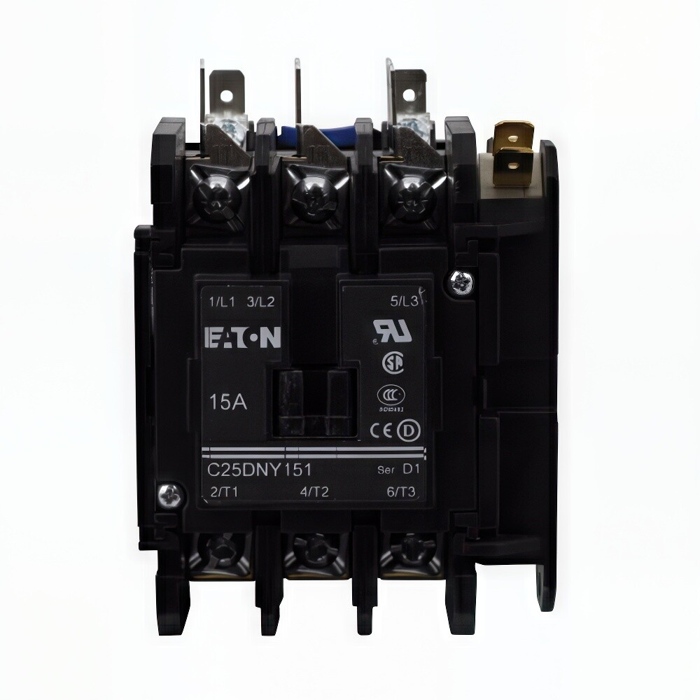 Eaton Contactor, 115V 15 Amp C25DNY151AL