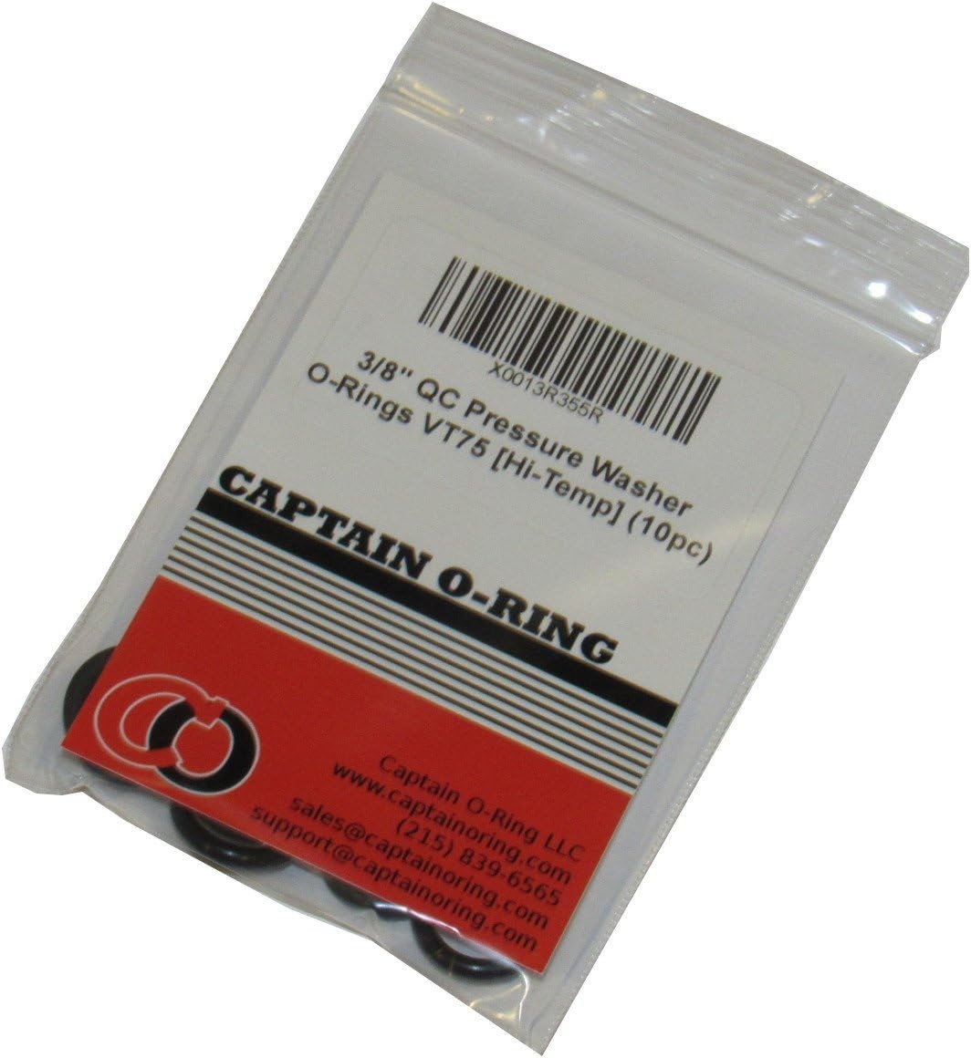 Power Pressure Washer O-Rings 3/8″ Quick Coupler 10 Pack