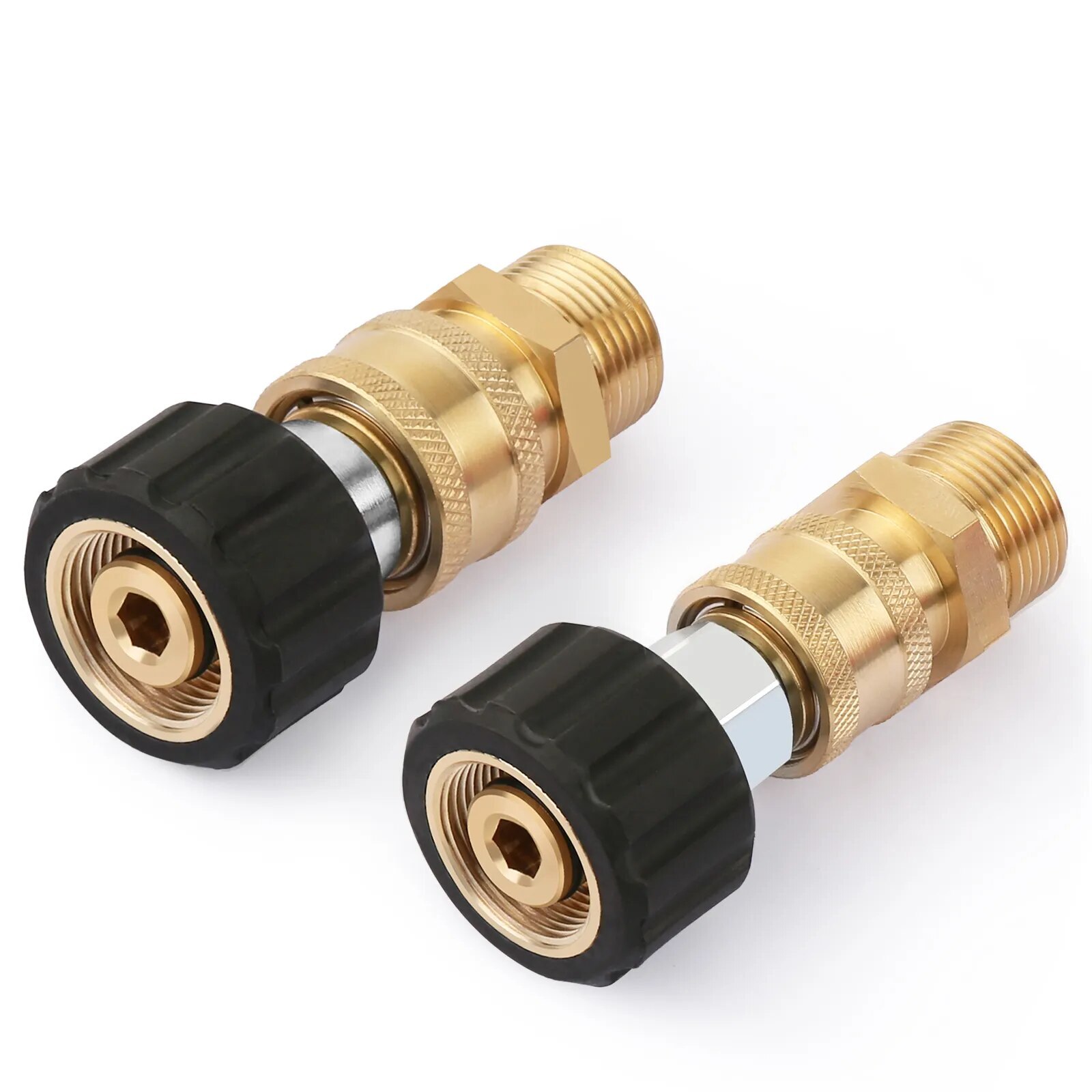 High Pressure Washer Adapter Set Quick Connector M22 (M22-14MM) to 3/8” & 1/4”