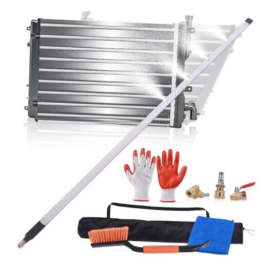 Radiator Cleaning Wand 40″ – High Pressure Washer Extension Tool Kit for