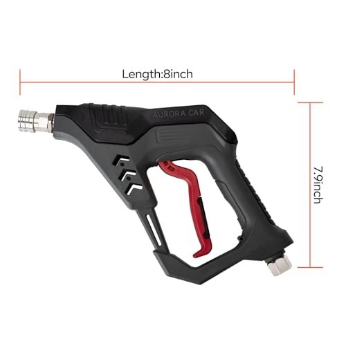 High-Pressure Washer Short Gun 5000 PSI 12 GPM, 5 Nozzle Tips, Quick Connect Fit