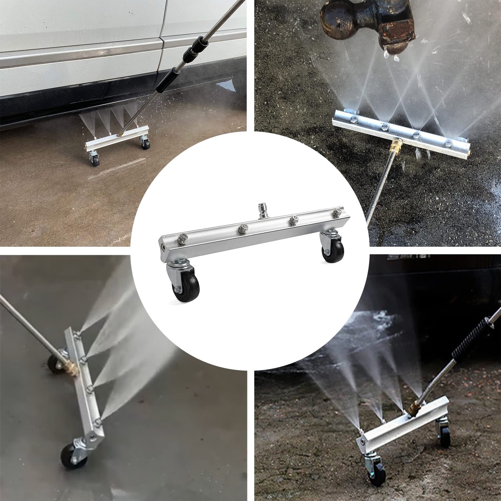 Pressure Washer Undercarriage Cleaner 13 Inch Extension Wand 45-Degree 4000 PSI