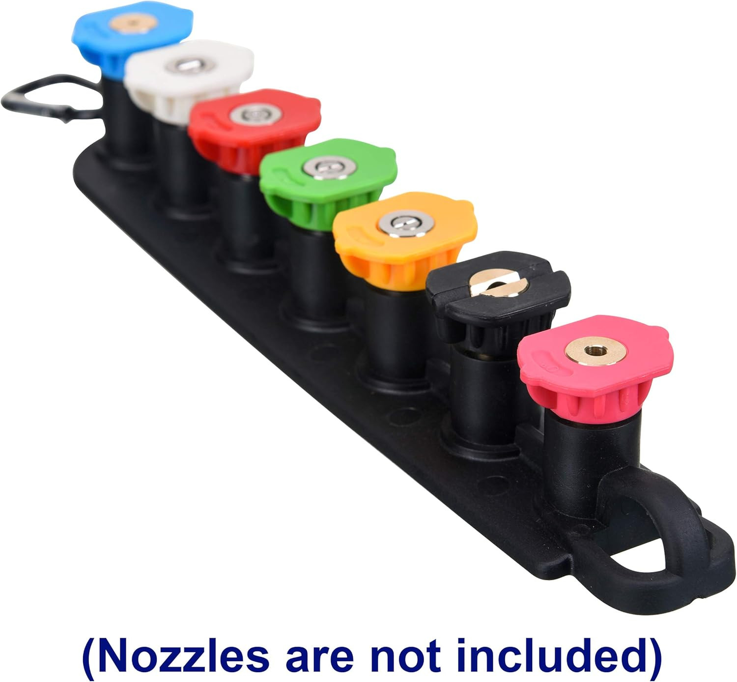 Pressure Washer Nozzle Holder, Holds 7 Nozzle Tips with 1/4 Inch Quick Connect