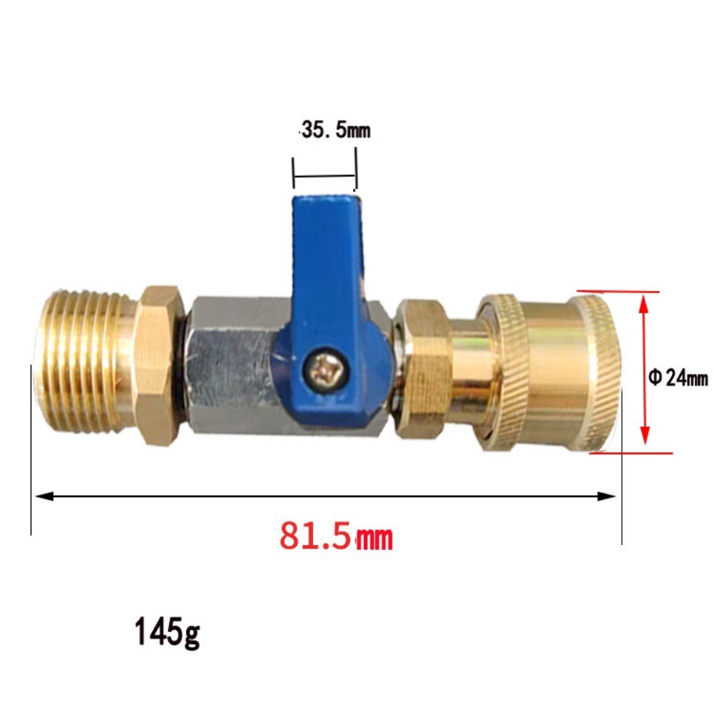 Adapter fit Pressure Washers M22 14mm with OnOff Switch Fits 14 and 15mm Hoses