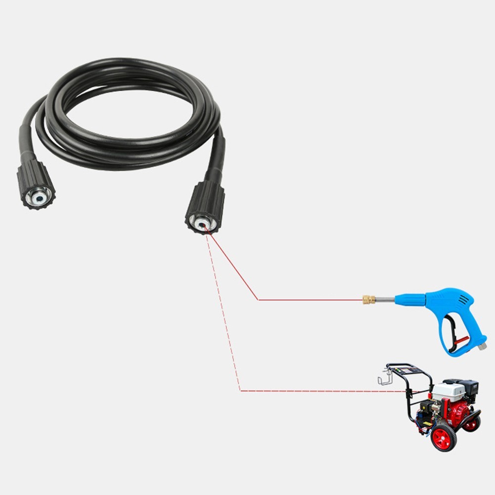 High Pressure Washer Hose Rubber Construction 5800PSI 2050ft Length