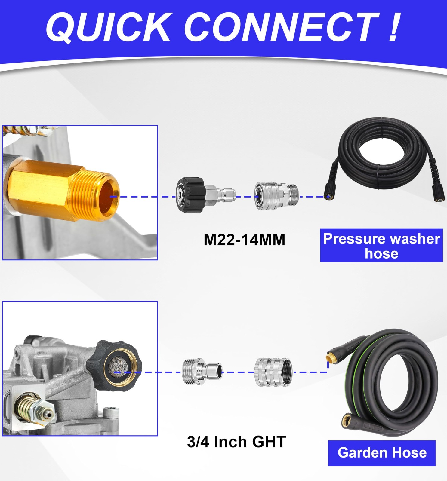 M MINGLE 7/8″ Shaft Vertical Pressure Washer Pump – 3000 PSI Power Washer Pum…