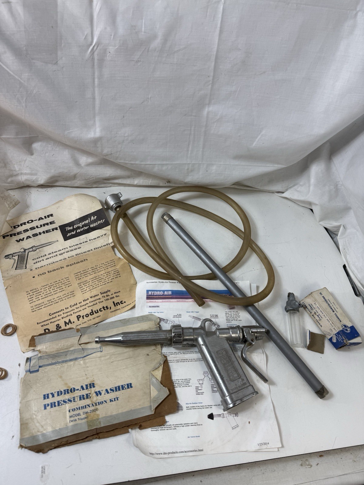 Hydro-Air Pressure Washer Model DM-200T Combination Kit D&M Products Vintage