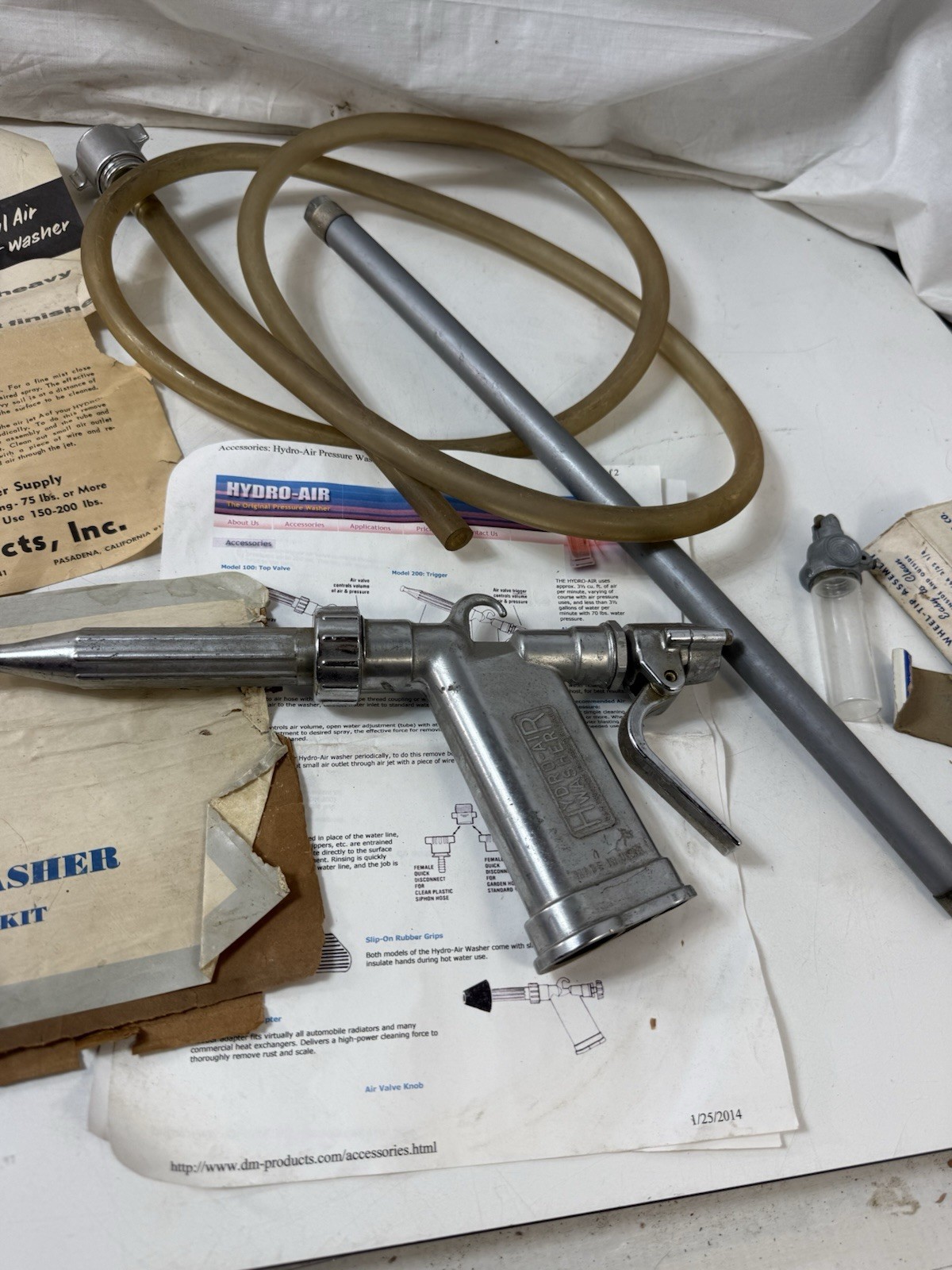Hydro-Air Pressure Washer Model DM-200T Combination Kit D&M Products Vintage