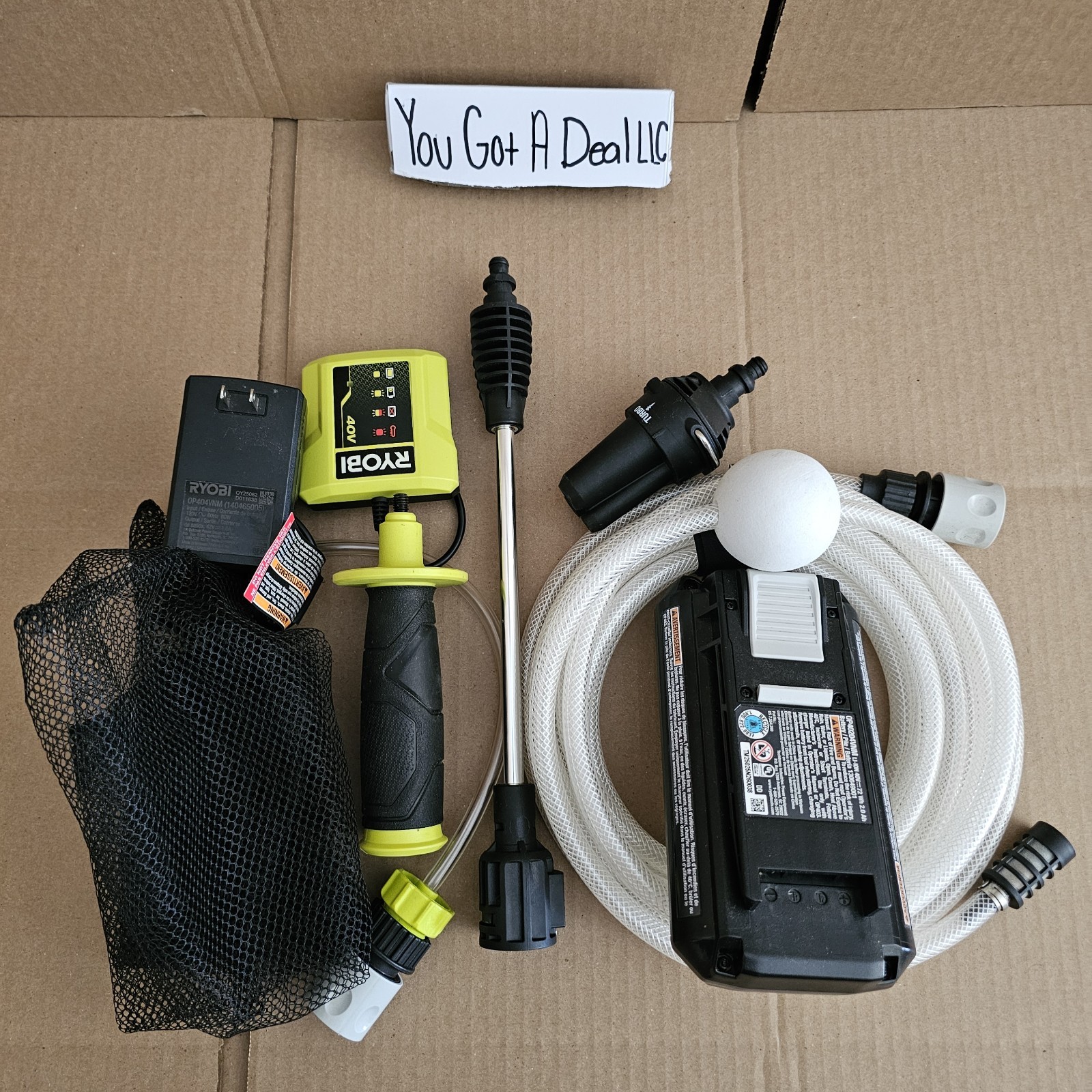 Accesories For Ryobi RY124052K 40V battery + Charger + Othrr